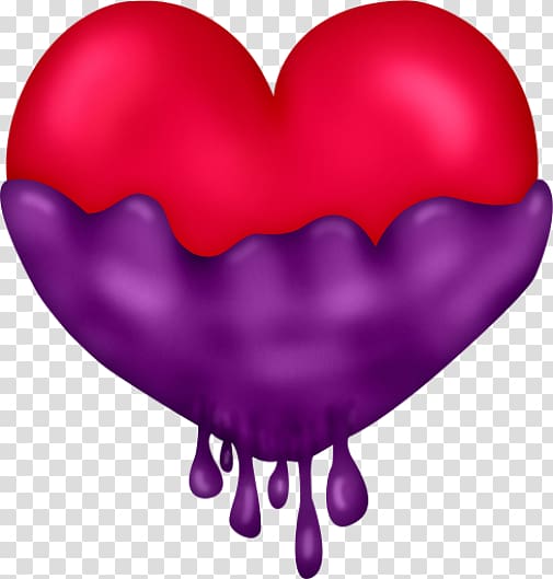 Heart , dripping transparent background PNG clipart