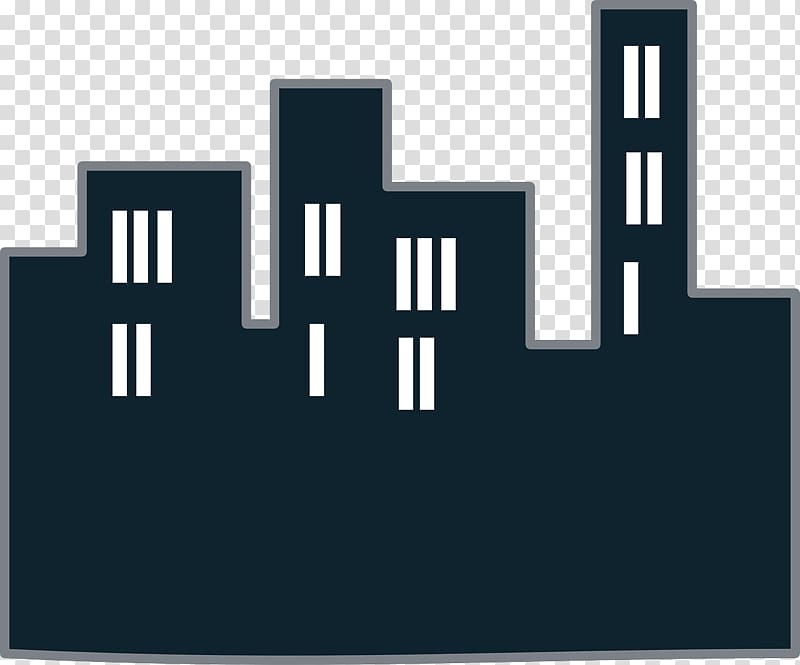Building Skyline Icon, Night City transparent background PNG clipart