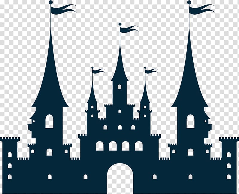 Castle Silhouette , The stately Palace transparent background PNG clipart