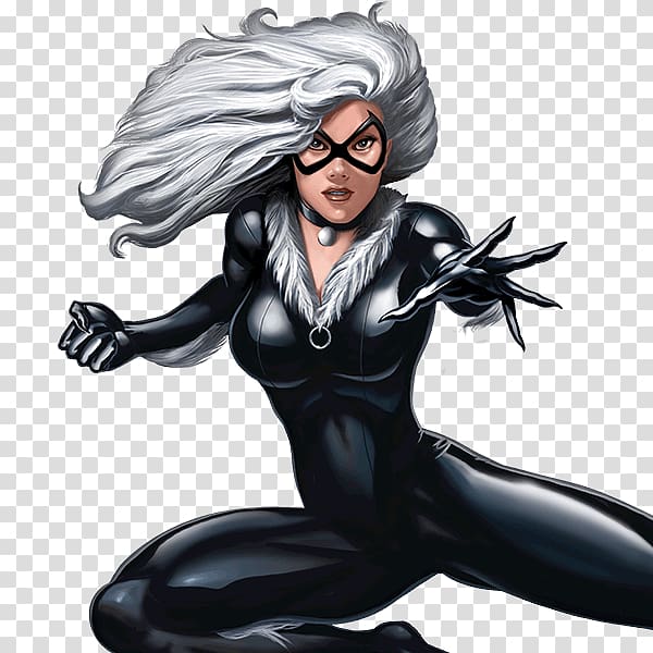 Felicia Hardy Spider-Man Silver Sable Cash Register Thief Catwoman, black Fox transparent background PNG clipart