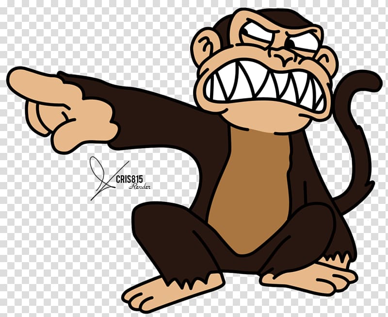 The Evil Monkey Drawing Cartoon, monkey cartoon transparent background PNG clipart
