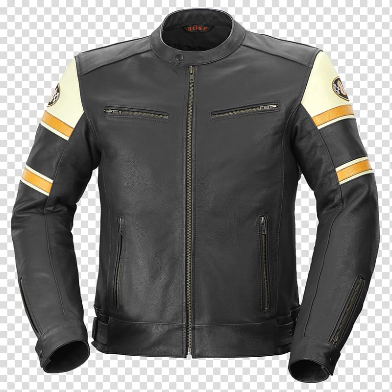 Leather jacket Blouson Motorcycle personal protective equipment, jacket transparent background PNG clipart