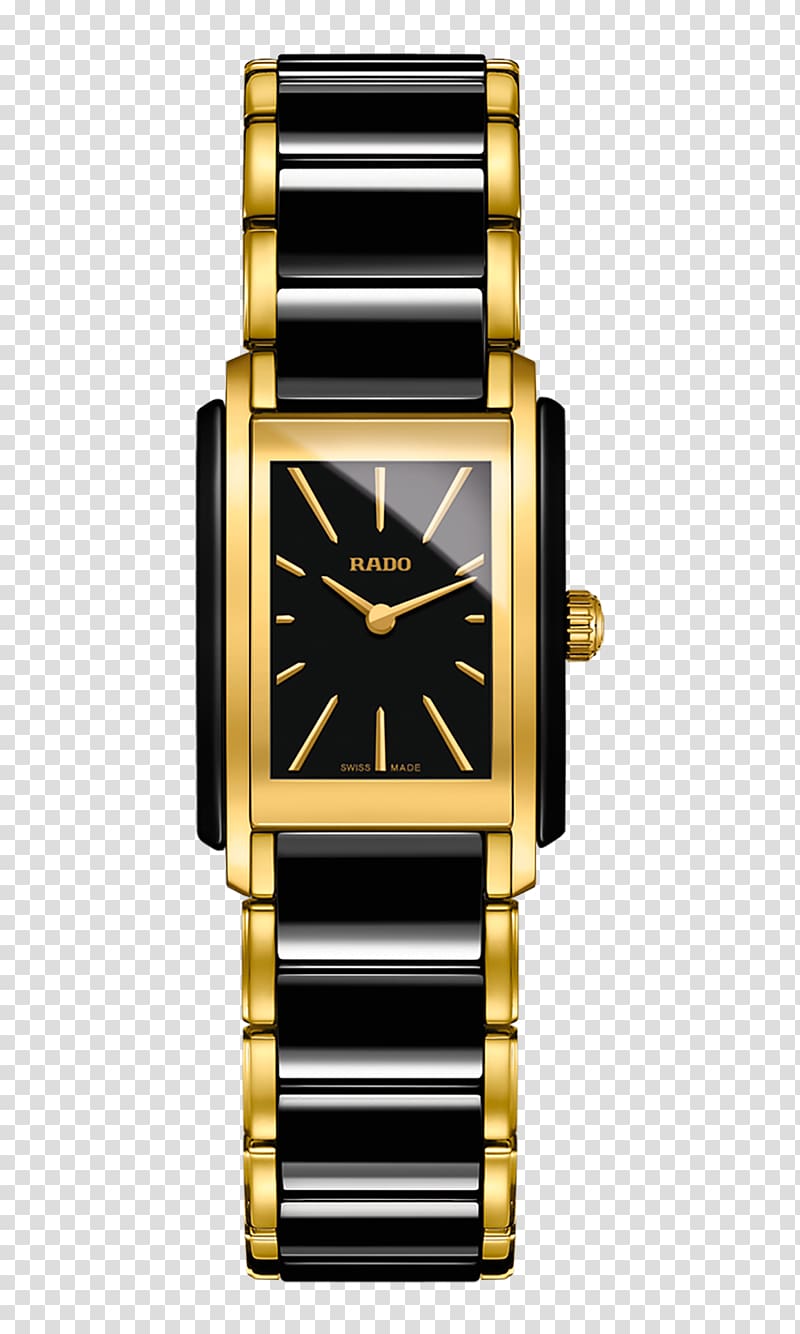 Rado Automatic watch Gold Quartz clock, watches transparent background PNG clipart