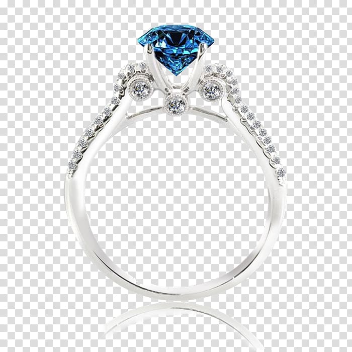 Engagement ring Sapphire Diamond Jewellery, ring transparent background PNG clipart