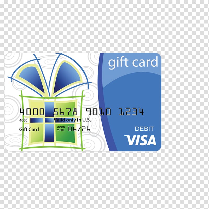 Gift card Visa Credit card AAA Payment card number, visit card transparent background PNG clipart