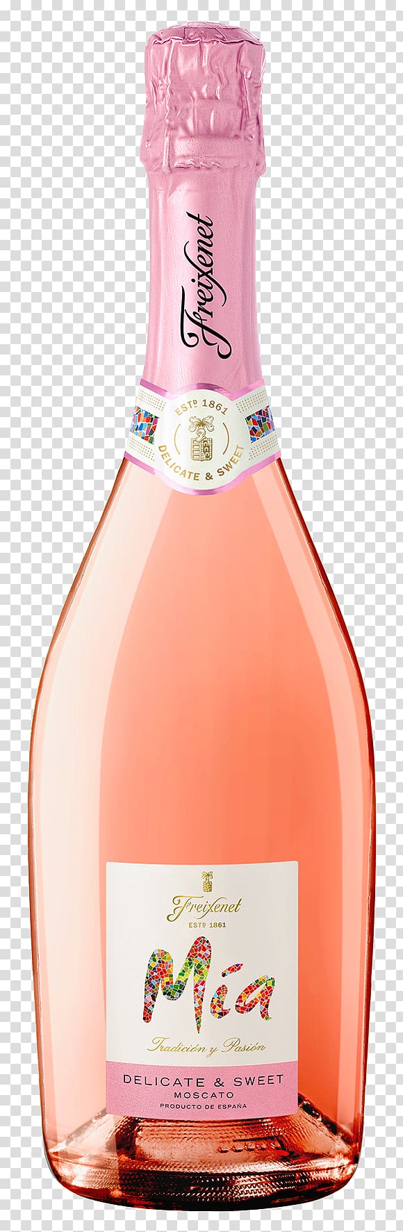 Freixenet Sparkling wine Rosé Moscato d'Asti, rose transparent background PNG clipart