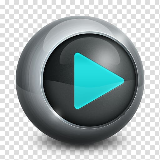 silver play button, circle, DivX transparent background PNG clipart