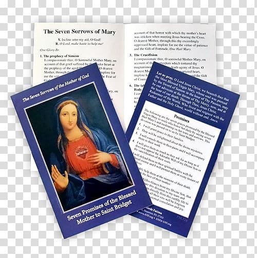 Holy card Our Lady of Sorrows Prayer Novena Christianity, Our Lady Of Fatima transparent background PNG clipart