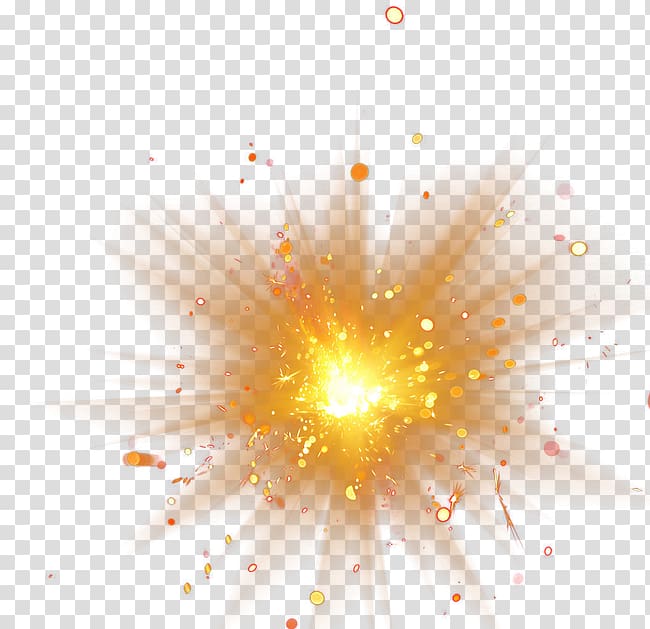 explosion illustration, Light Computer file, Gold explosion transparent background PNG clipart