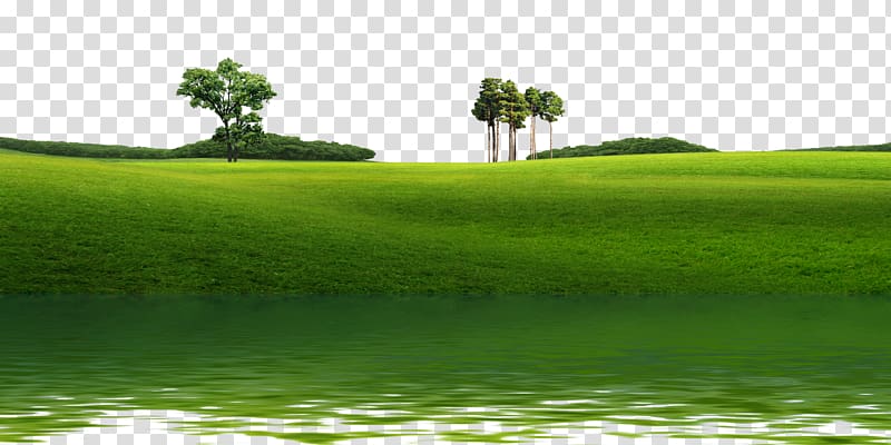 green grass field illustration, Landscape Euclidean Icon, Mountain outskirts transparent background PNG clipart