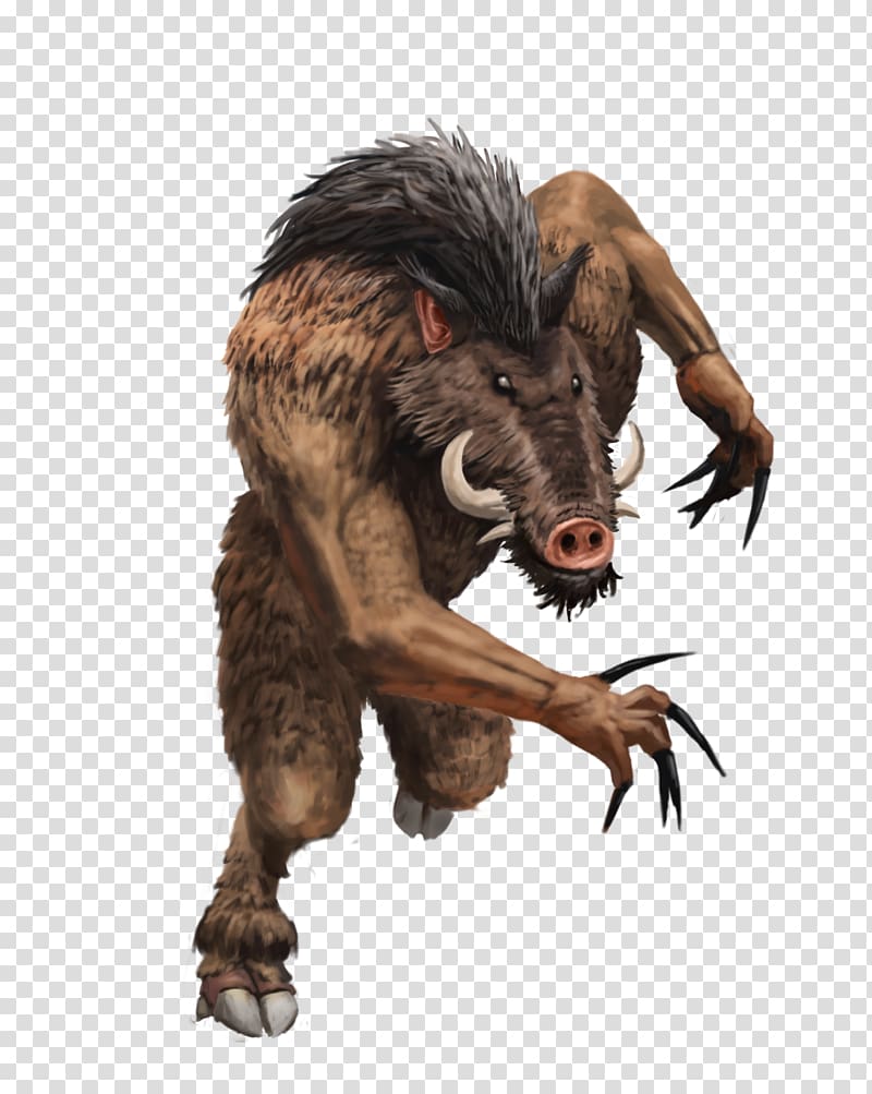 Dungeons & Dragons Wereboar Lycanthrope Dungeon crawl Legendary creature, others transparent background PNG clipart