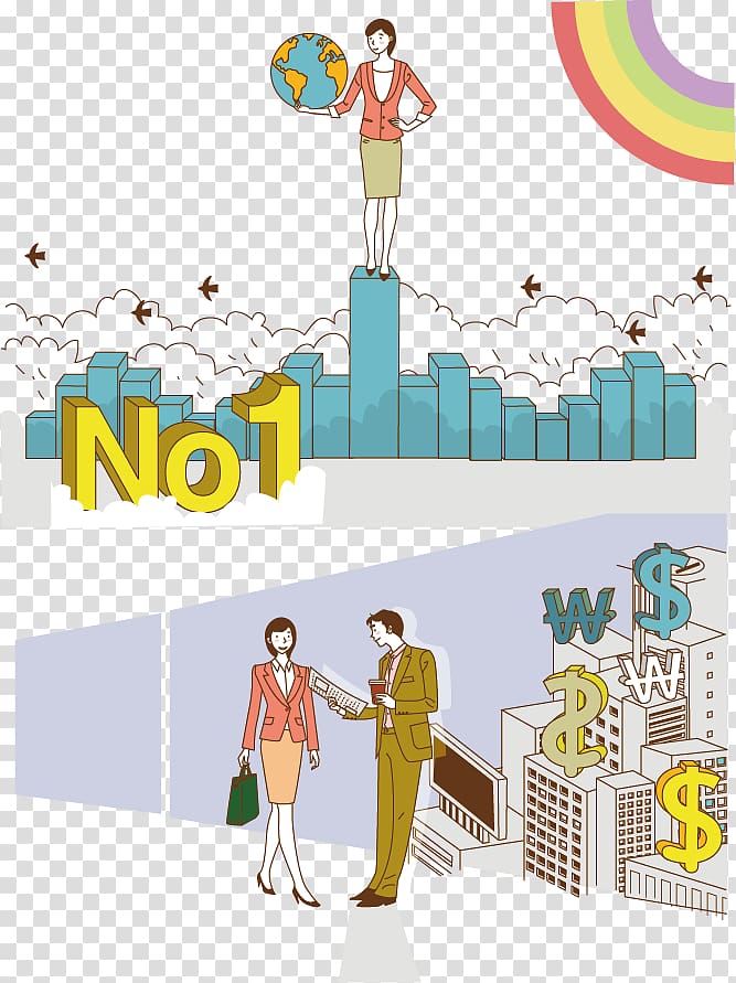 Commerce Illustration, Business Cartoon Creative transparent background PNG clipart