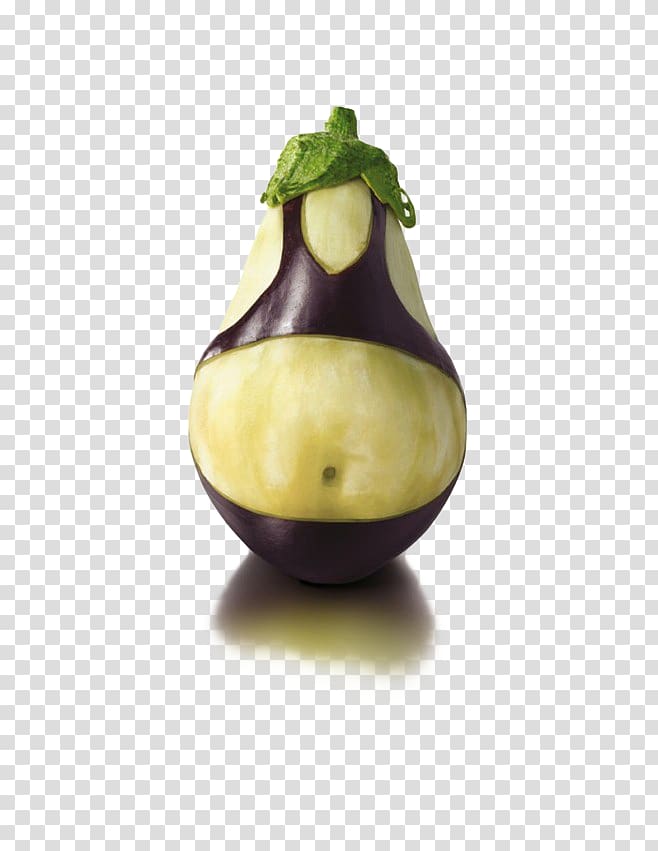 Hamburger Eggplant Recipe Fruit Vegetable, Anthropomorphic of eggplant transparent background PNG clipart