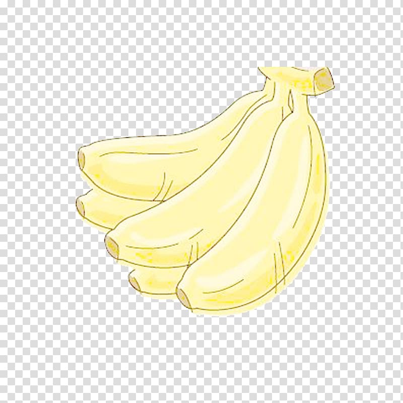 Banana Cartoon Yellow Illustration, Drawing Bananas transparent background PNG clipart