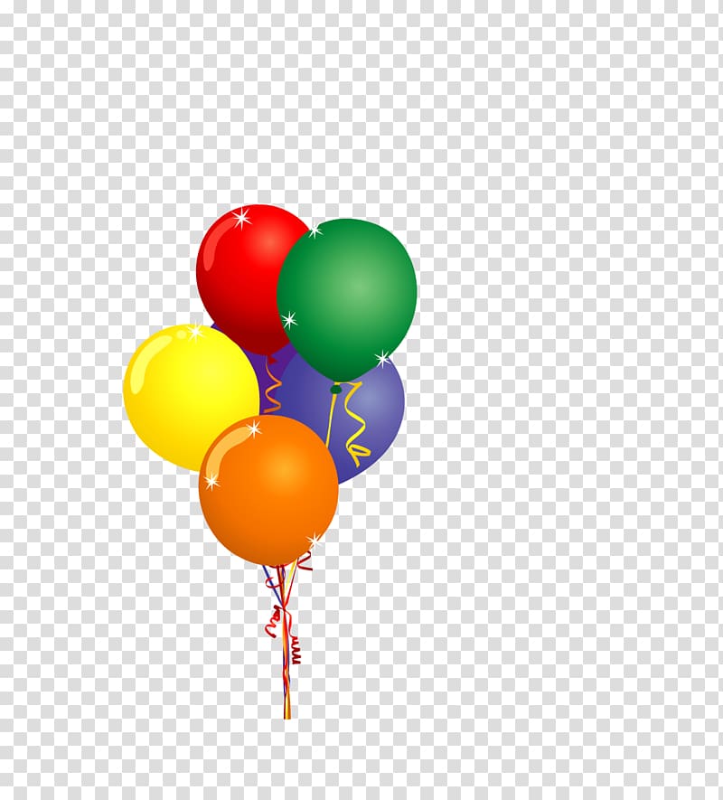 Hot air balloon Party , Color balloons floating transparent background PNG clipart