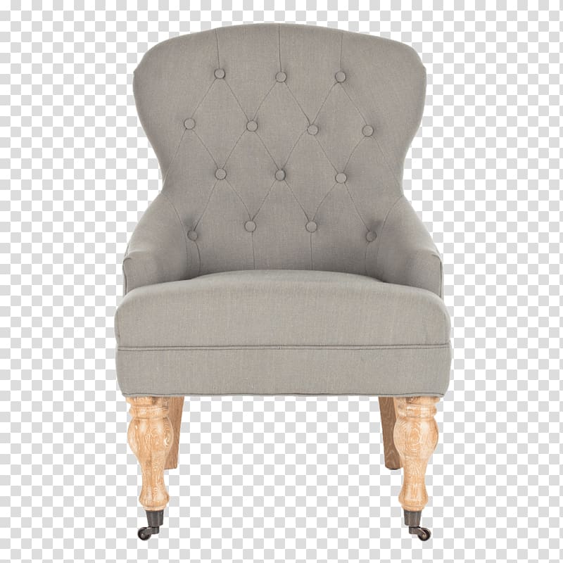 Club chair Tufting Linen Upholstery, fowler transparent background PNG clipart