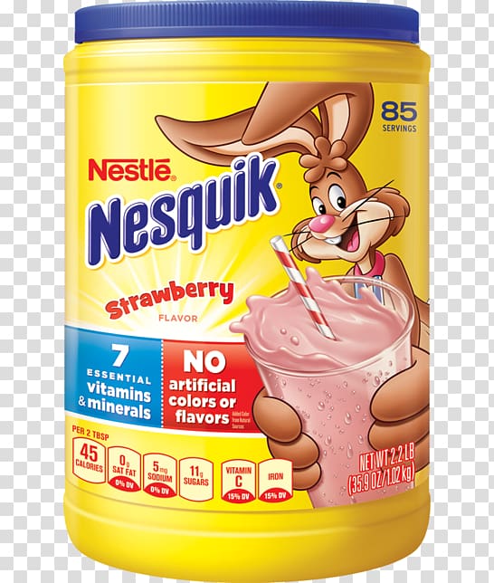 Drink mix Chocolate milk Nesquik Food, milk transparent background PNG clipart