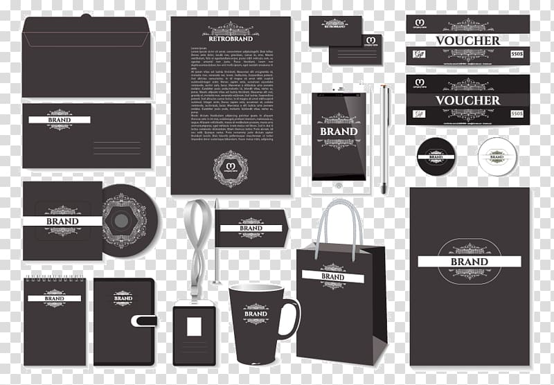 Logo Graphic design Business, Business book vi design Black transparent background PNG clipart