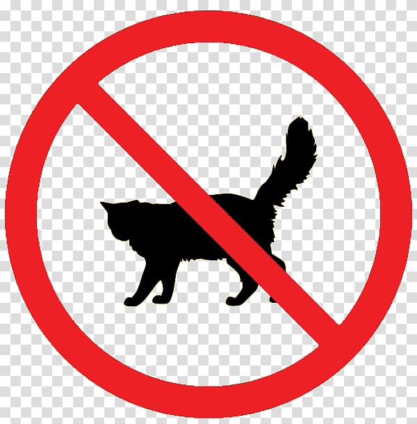 Cat No symbol , No Cats Allowed Sign transparent background PNG clipart