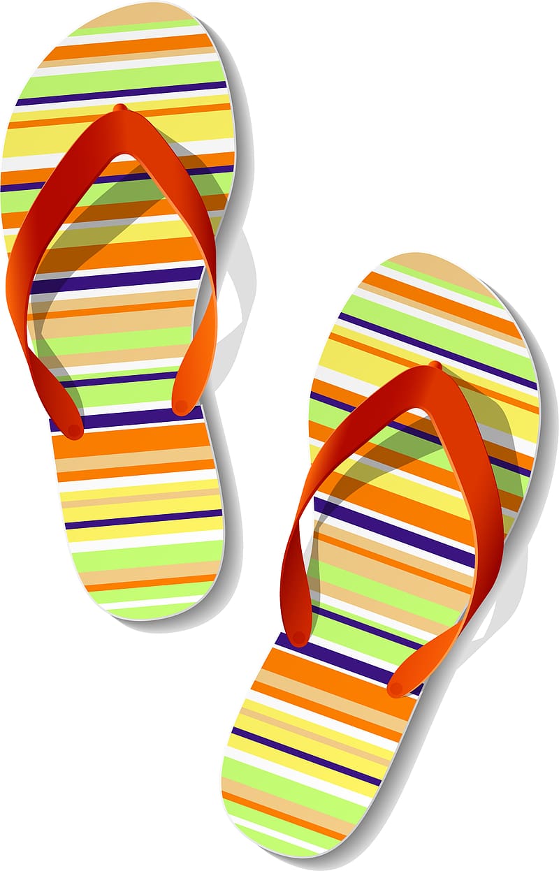 Summer Flip-flops, sandals transparent background PNG clipart