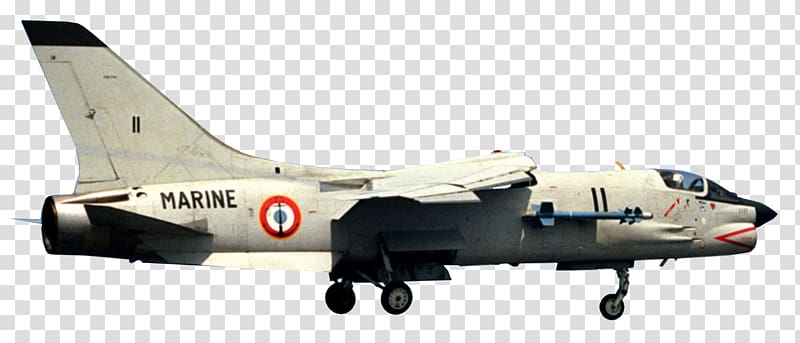Fighter aircraft Vought F-8 Crusader Airplane Jet aircraft, aircraft transparent background PNG clipart