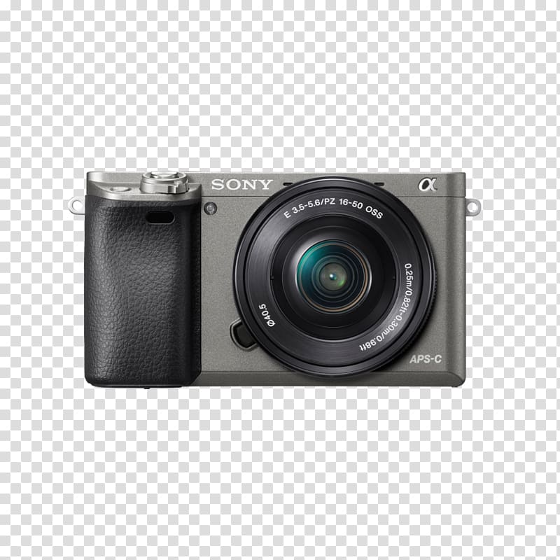 Sony α6000 Mirrorless interchangeable-lens camera 索尼 APS-C, sony a6000 transparent background PNG clipart