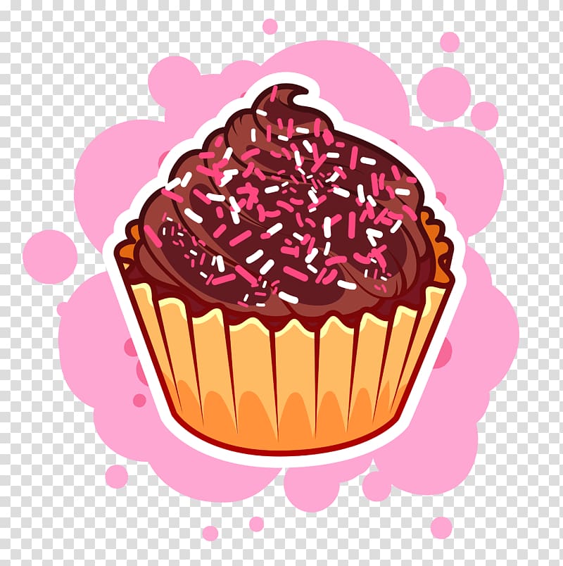 cupcake , Christmas Cupcakes Molten chocolate cake Muffin, Chocolate Ice Cream transparent background PNG clipart