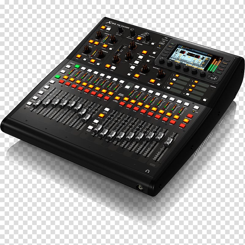 Audio Mixers Digital mixing console BEHRINGER X32 PRODUCER Music Producer, Twice Exceptional transparent background PNG clipart