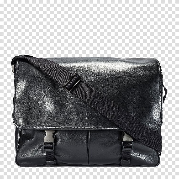 Messenger bag Prada Handbag, PRADA / Prada men\'s leather messenger bag transparent background PNG clipart