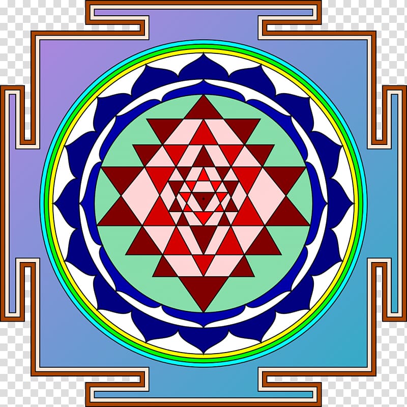 Sri Yantra Chakra Symbol, symbol transparent background PNG clipart