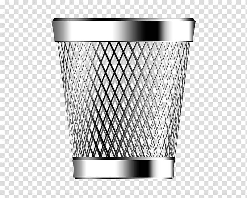 gray steel bin, Waste container Recycling Icon, Metal trash can transparent background PNG clipart