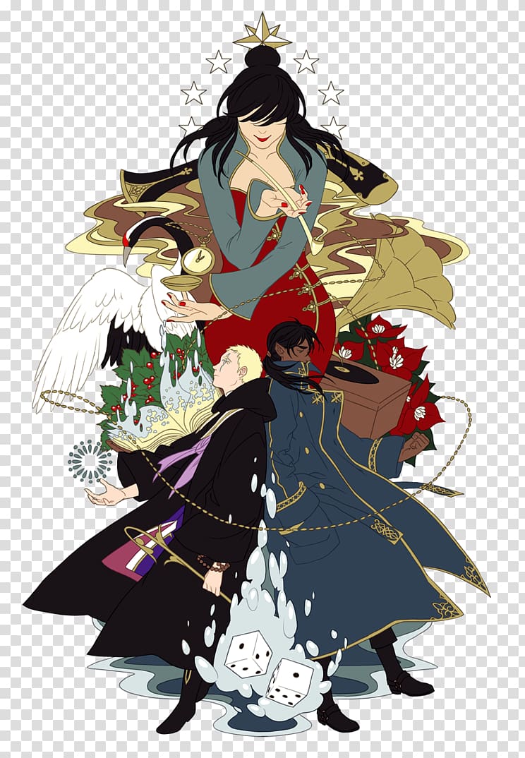 Fiction Illustration Costume Character Anime, eaves transparent background PNG clipart