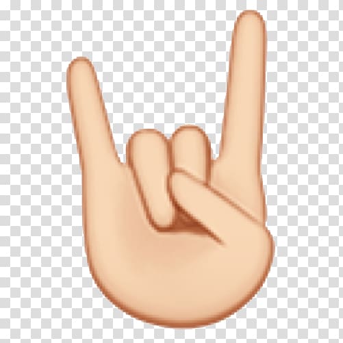 Sign Of The Horns Emoji Sign Language Emoticon Iphone Emoji
