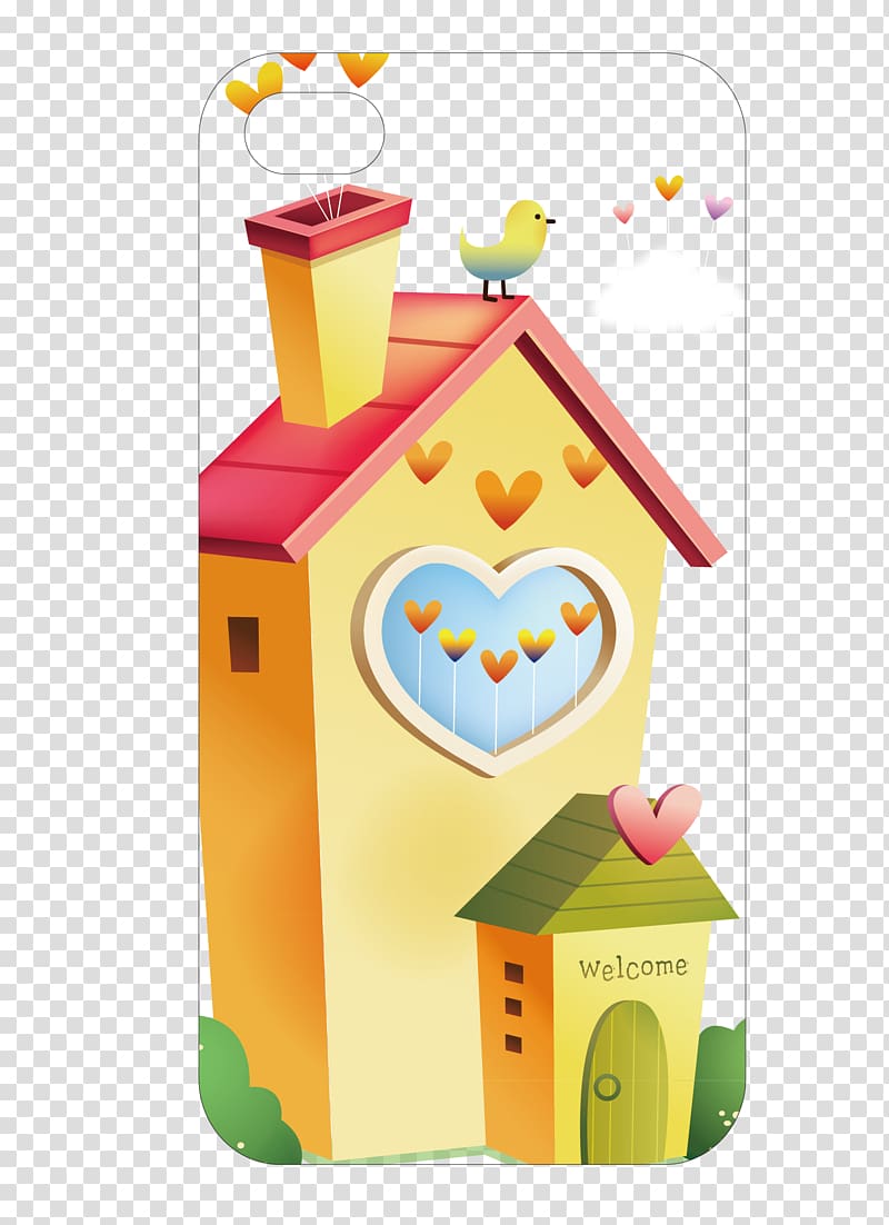 Gratis Computer file, House phone shell transparent background PNG clipart