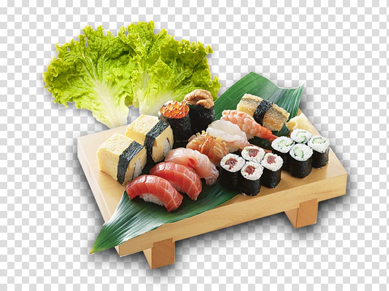 Sushi Sashimi Japanese Cuisine Unagi Seafood, Sushi transparent background PNG clipart