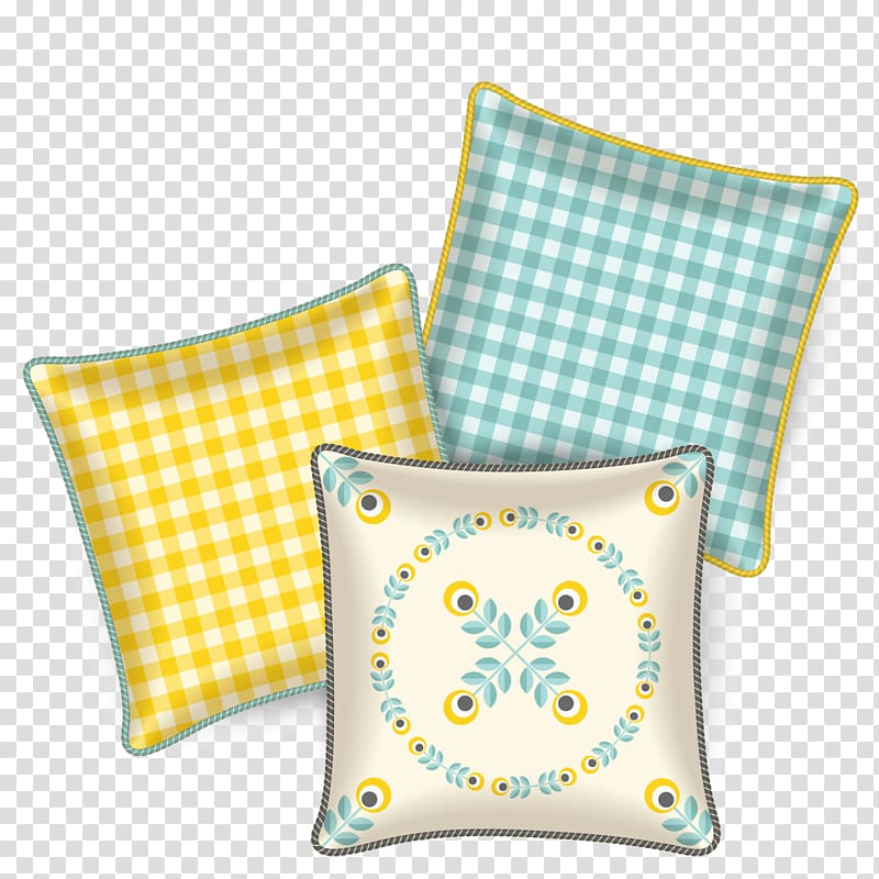 Throw pillow Interior Design Services Chair, plaid pillow transparent background PNG clipart