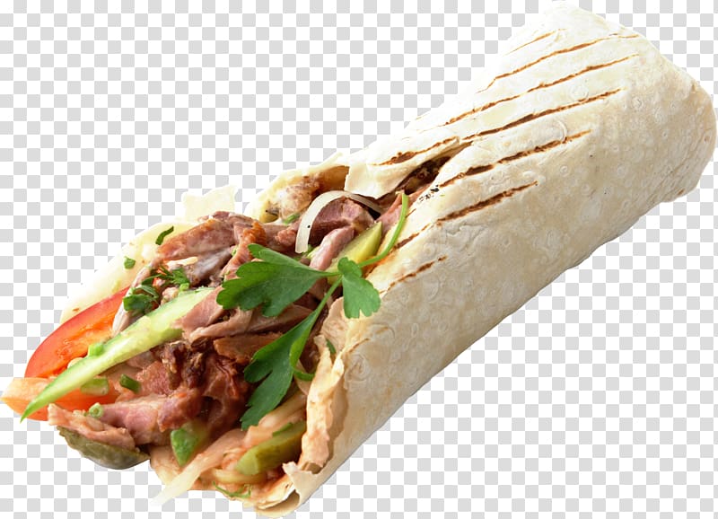 taco , Shawarma Fast food Doner kebab Hamburger Hot dog, jamon transparent background PNG clipart