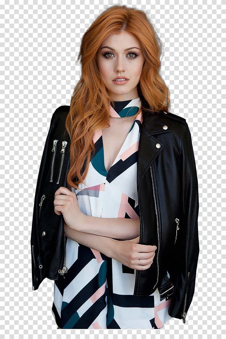 Katherine McNamara Clary Fray Shadowhunters Leather jacket, katherine mcnamara transparent background PNG clipart