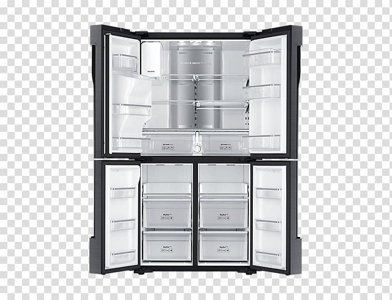 Samsung RF23J9011 Refrigerator Stainless steel Frigidaire Gallery FGHB2866P, refrigerator transparent background PNG clipart