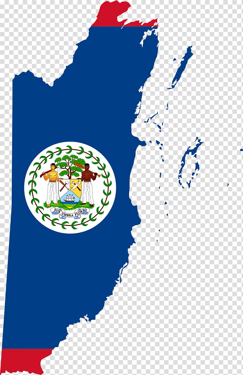 Flag of Belize Map, country transparent background PNG clipart