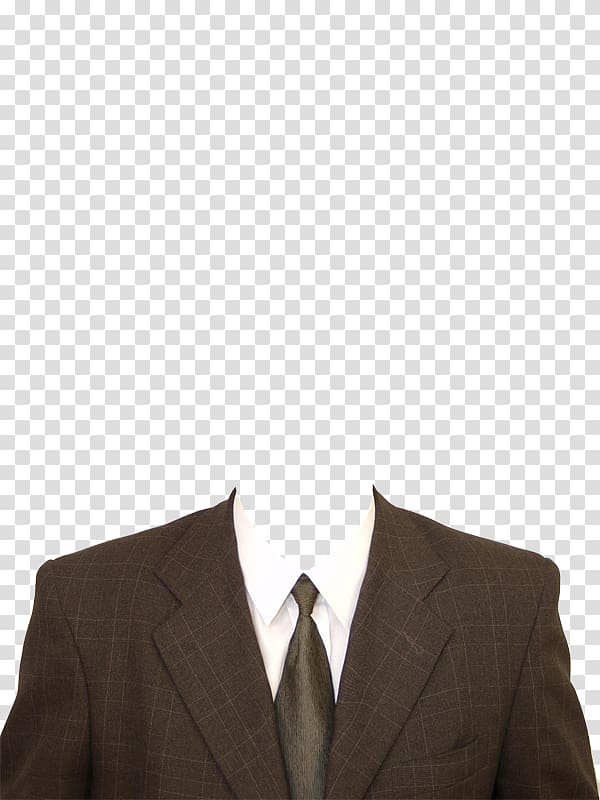 Suit Necktie Formal wear Clothing, Brown suit transparent background PNG clipart