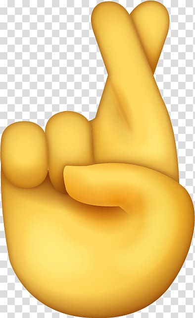 Emoji Crossed fingers The finger , Emoji transparent background PNG clipart