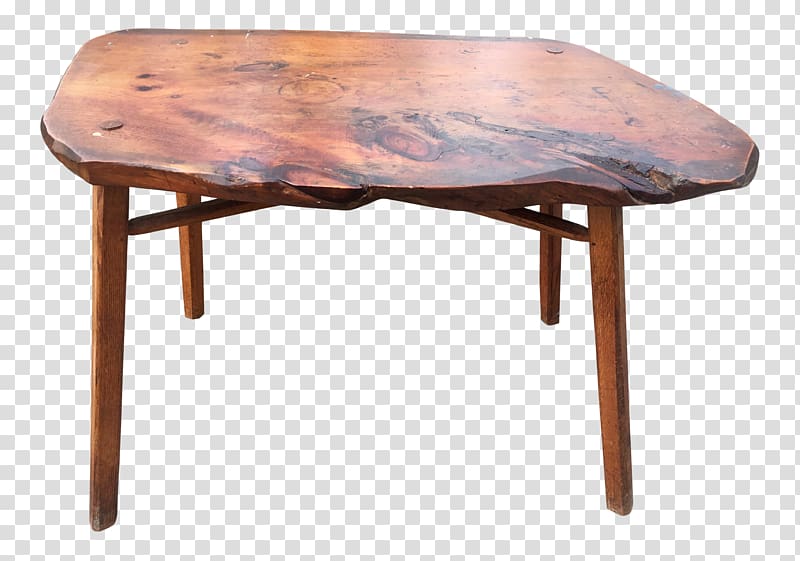 Coffee Tables Live edge Desk Wood, wooden table top transparent background PNG clipart
