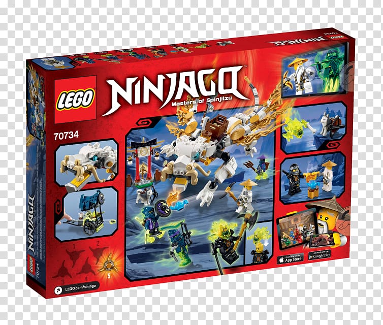 Sensei Wu LEGO 70734 NINJAGO Master Wu Dragon Masters of Spinji Lego Ninjago Toy, toy transparent background PNG clipart