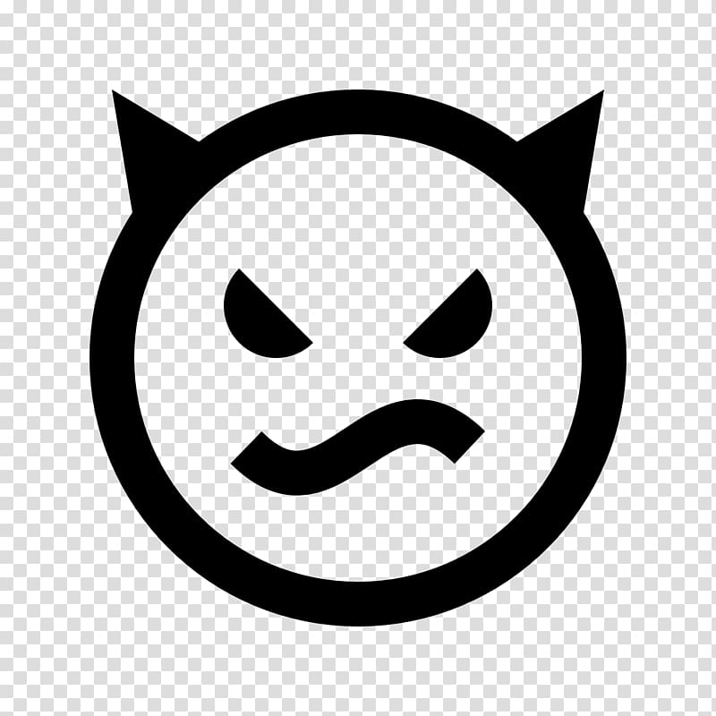 Computer Icons Smiley, Evil transparent background PNG clipart