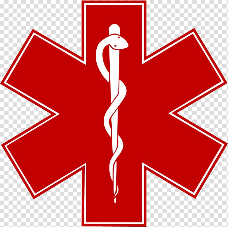 snake and pin logo, Star of Life Emergency medical services Symbol , ambulance transparent background PNG clipart