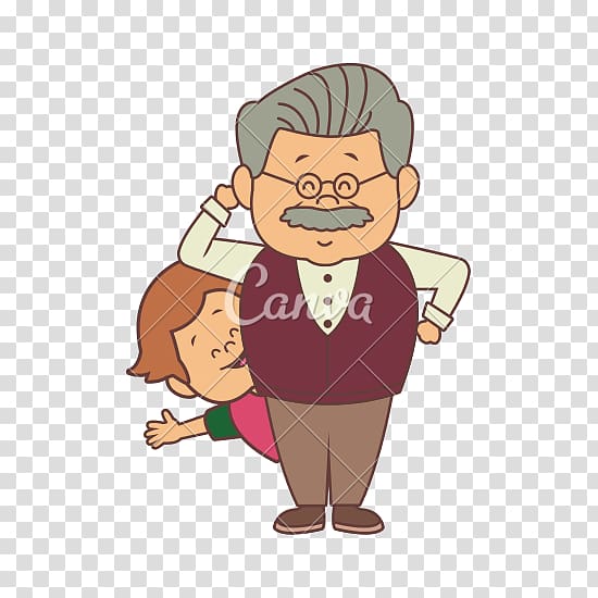 Cartoon Grandparent , grandpa transparent background PNG clipart
