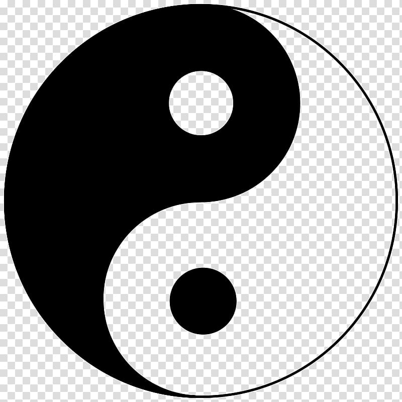 Yin and yang Taijitu Symbol Taoism Concept, symbol transparent background PNG clipart