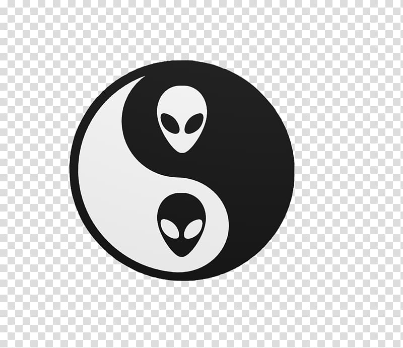 Yin and yang Vaporwave Unidentified flying object, yin yang transparent background PNG clipart
