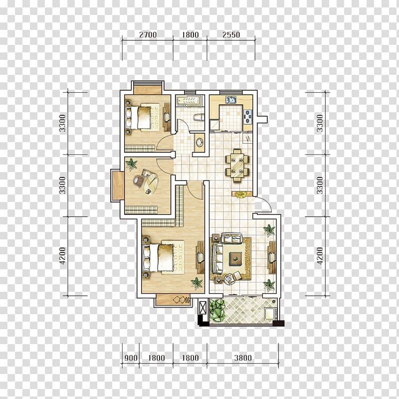 Template House painter and decorator, Home improvement renderings stylish three-bedroom size chart transparent background PNG clipart